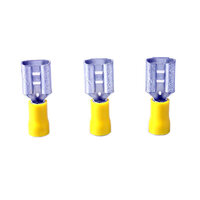 Partex Pre-Insulated Push-On Female 9.5mm Yellow (Pk/100)  YF100/08/VR