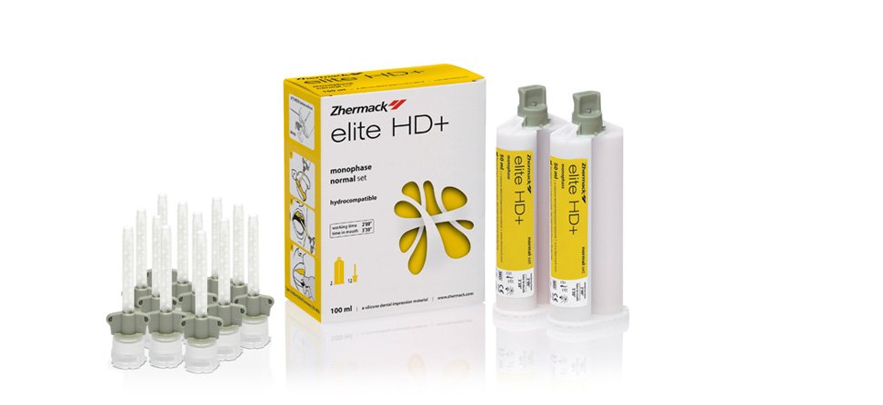 Zhermack Elite HD+ Monophase Normal Set 2 x 50ml + 12 Mixing Tips