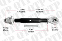 QTP | Top Link Cat 2 / 2 Knuckle Ball 380mm Heavy Duty | KB22380 | S99505