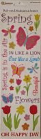 Spring Rub-On Sticker 10 x 34cm
