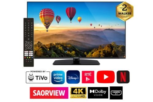 Walker 43&Prime; 4K Smart TiVo Borderless TV | WP4K43241BRD
