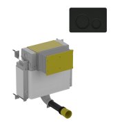 Fastfix Frame for Back to Wall WC black fascia plate , circular