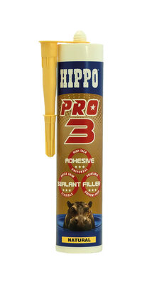 Hippo Pro 3 Filler Sealant and Adhesive Natural Stone 310ml