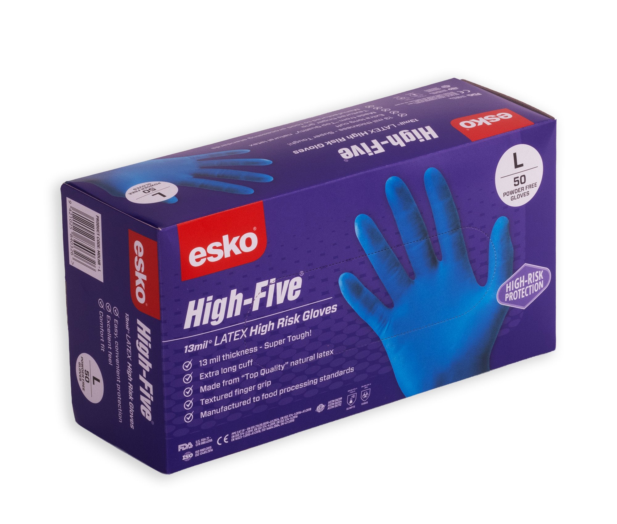 Esko High Five High Risk Latex Glove