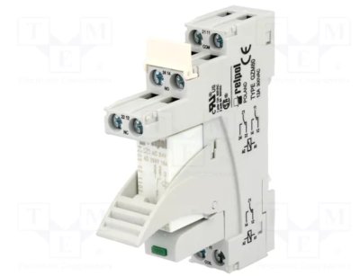 Push-in Interface Relay 24VAC 2CO Socket Mount Relay 97x15.9x75.8mm