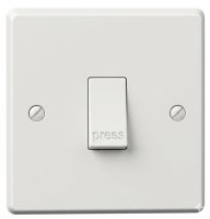 Lincoln 10 Amp 1 Gang Retractive Press Switch