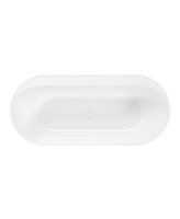 SAMOA FREESTANDING 1600X750MM BATH WHITE INCLUDING WASTE & OVERFLOW
