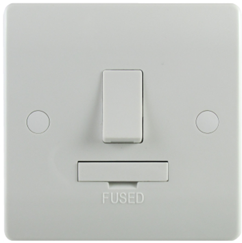 Sline 13A Switched Fused Spur White SL422