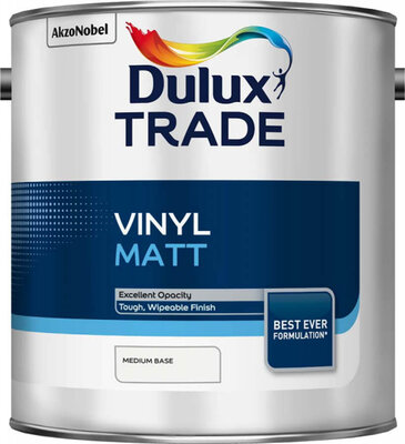 Dulux Trade Vinyl Matt Medium Base 2.5L Paint 5082979