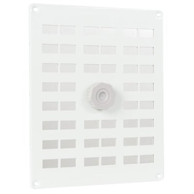 Schuifrooster alu wit 250x200