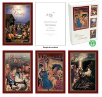 Christmas Blessings Box/18 Cards/4 Designs   (92791)