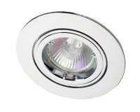 ZAK GU10 mains voltage DieCast AL downlight,max 50W,IP20,82mm,Ch