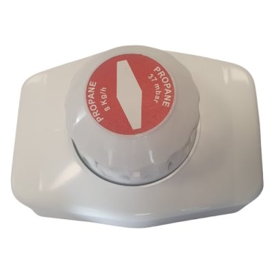 2e traps veiligheidsdrukreg. 37mbar Q :8kg/u