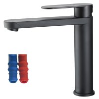 Reich Linnea L Mixer Tap (Black - Serrated Fittings)