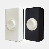 ETERNA SURFACE BELL PUSH BLACK/WHITE