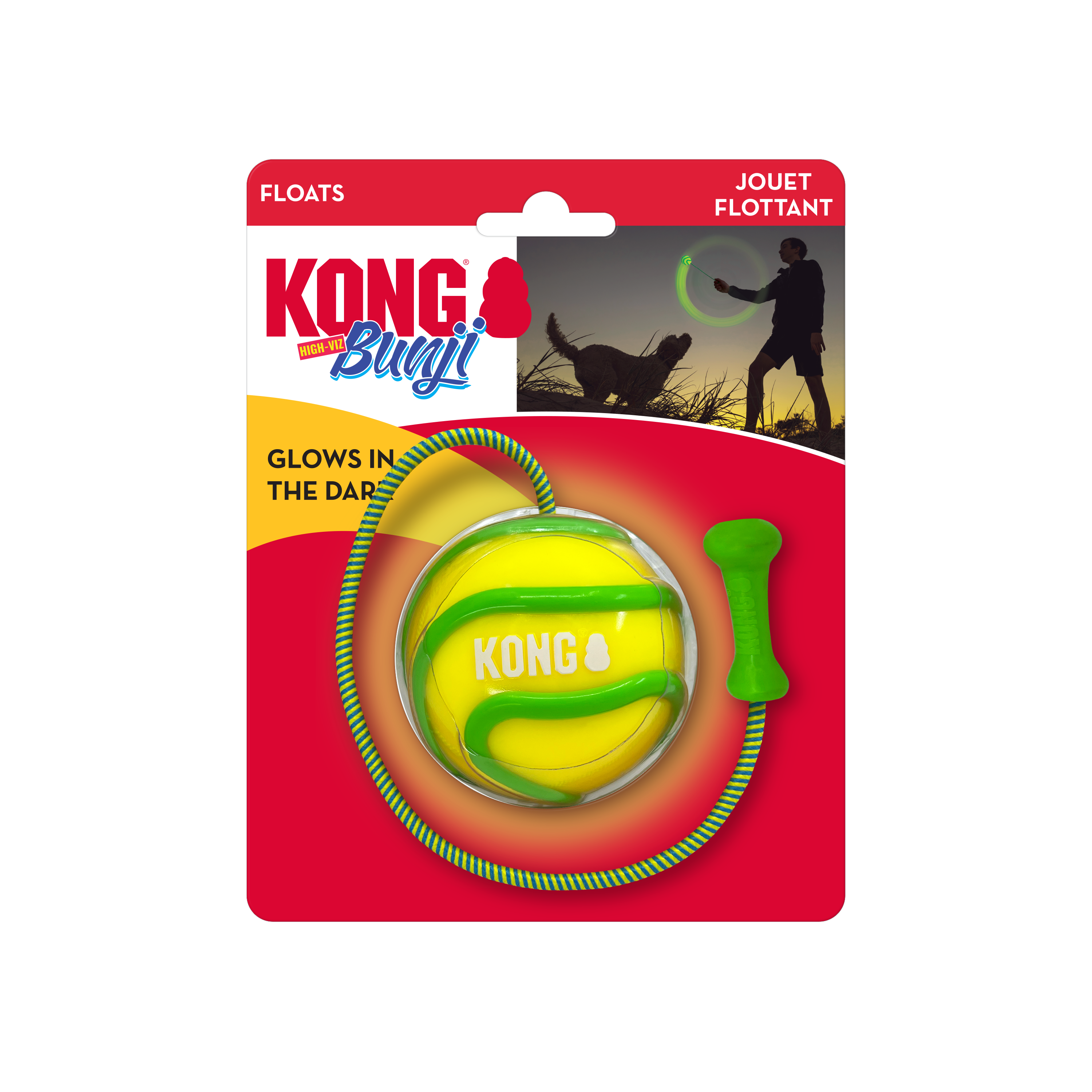 KONG Bunji High-Viz Ball Large x 1