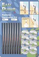 Easi Plumb Chrome 4 Rad Radiator Decoration Kit