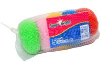 SUPERBRIGHT NYLON SCOURERS PACK OF 5