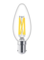 5.5W-(40W) PHILIPS SBC B14D CLEAR CANDLE DIM