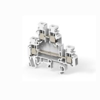 M4/6.D2 Entrelec White Double Deck Terminal 4mm&sup2; 1SNA105046R2300