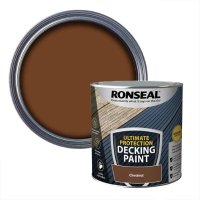 Ronseal Ultimate Protection Decking Paint Chestnut 2.5L Tin & Swatch