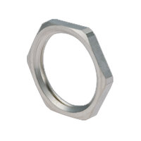 PG21 Nickel plated brass locknut