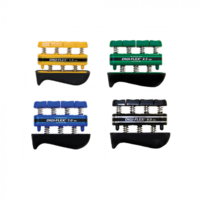 Spring-loaded buttons isolate each button in order to train for strong, flexible, and coordination of fingers and muscles in the hand/forearm.