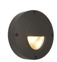ANSELL Calisto 4000K LED Surface Low Level Wall Light Graphite