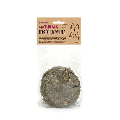 Rosewood Naturals Herb 'n' Hay Wheel 2 Pack x 5