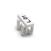 Clip On Cable Marker Tag, 4x16mm, 1.5mm², White