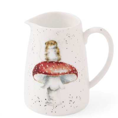 Wrendale Posy Jug - 'He's a Fun-gi' Mouse 