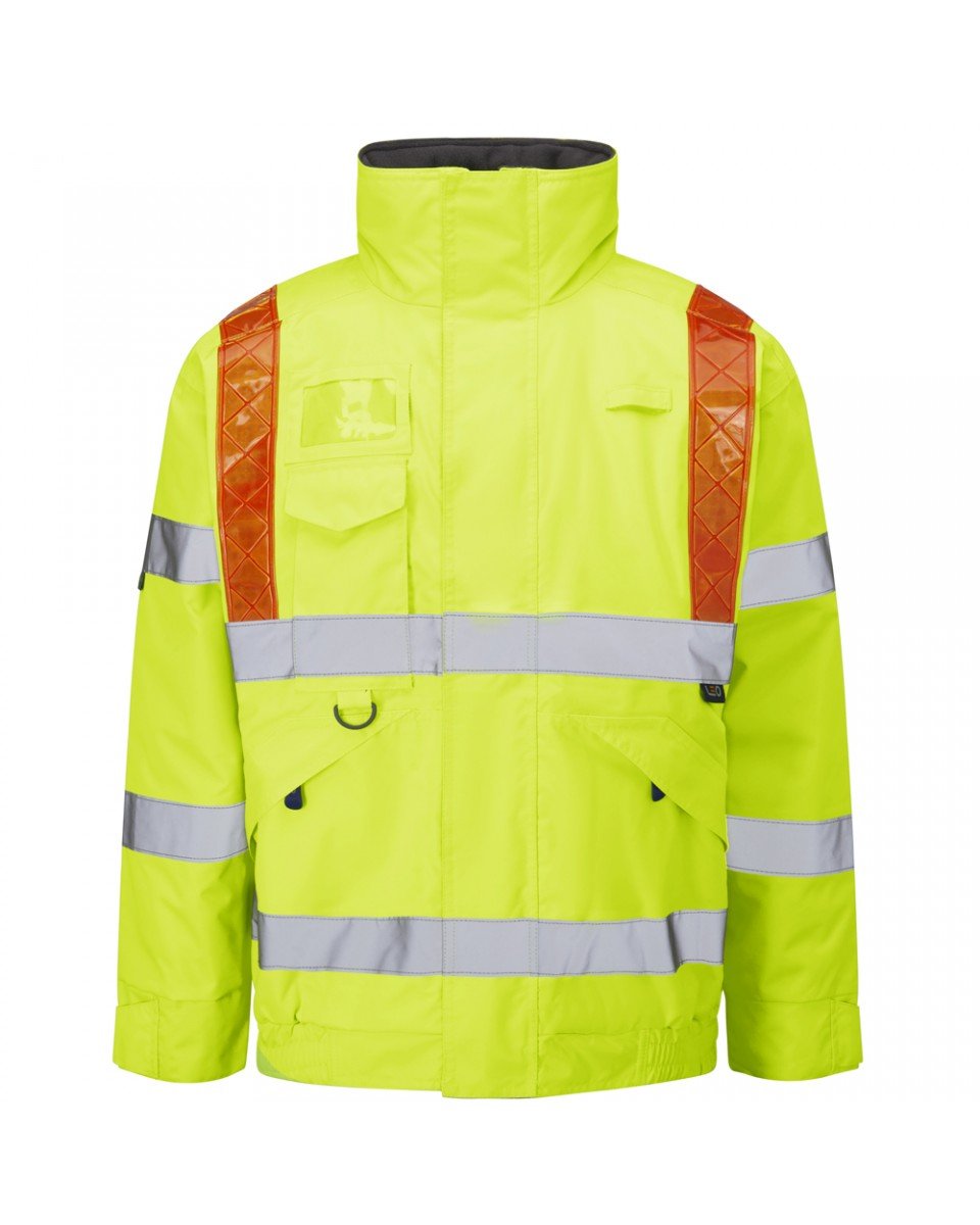 PORTMORE ISO 20471 CLASS 3 ORANGE BRACE SUPERIOR BOMBER JACKET 