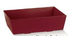 Burgundy fiber-textured conical tray
