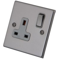 Gunmetal Grey 1 Gang 13 Amp Switched Socket 6011-103