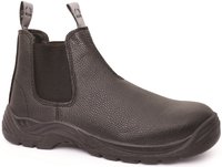 Bison Trade Steel Toe Slip On Safety Boot Black