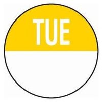 19mm Tuesday Removable Day Dots (1000)