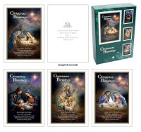 Christmas Blessings Box/18 Cards/4 Designs   (92794)