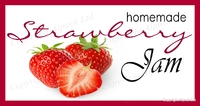 strawberry jam label