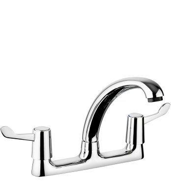 Leisure AquaDeck Dual Lever Deck Mounted Tap - Chrome Finish