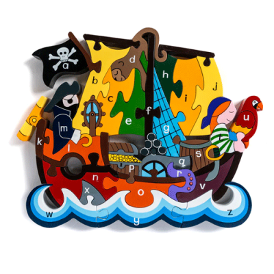 Alphabet Pirate Ship Jigsaw Puzzle