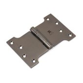 49562 - Aged Bronze 4 Inch x 4 Inch x 6 Inch Parliament Hinge (Pair) SS
