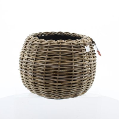 Drypot Tina Rattan D45 H34cm - Grey