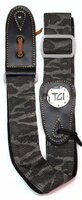 TGI Woven Black Camo Grey Buckle Guitar Strap