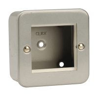 Click 1G 2 Aperture Data Plate + Box Metal Clad CL311