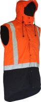 Oilskin D/N Sleeveless Vest with Hood
