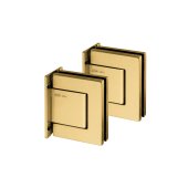 Hydarulic Hinges For Glass Doors IN.05.322 Titanium Gold Set