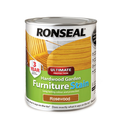 Ronseal Ultimate Protection Hardwood Garden Furniture Stain - Rosewood 750ml