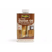 Rustins Danish Oil available online at Pat McDonnell Paints
