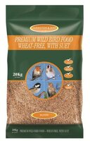 J&J Premium Wild Bird Wheat Free with Suet 20kg [Zero VAT]