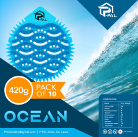 P-Pal Urinal Screen Ocean x 10